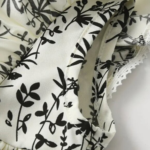 Girls Two Piece Summer Set, Cotton Romper, Baby Girls Clothing, Baby Summer - Picture 3 of 4